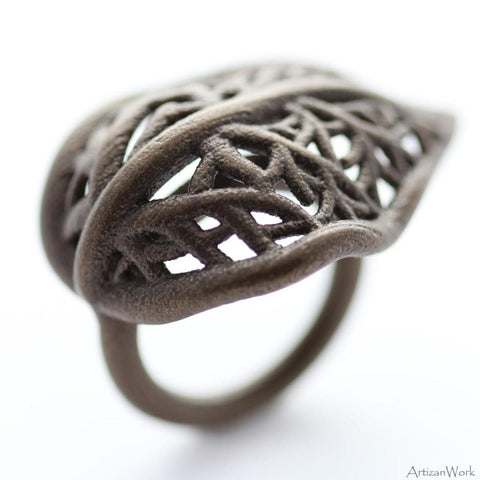 Leaf - Ring (Stainless Steel)