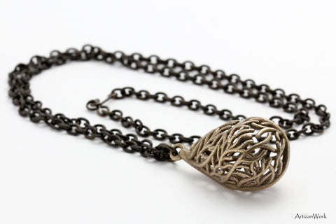 Fan Coral - Necklace (Stainless Steel)