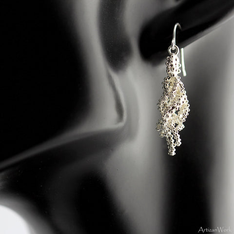 Tangled Coral - Earrings (Sterling Silver or Gold)